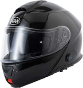 Vcan H272 Flip Up Motorcycle Helmet - Gloss Black